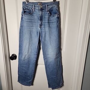 Mother Jeans 29 Womens The Rambler Zip Ankle Straight Denim We The Animals 28x27